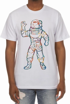Billionaire Boys Club Clothing Men T-Shirt Short Sleeve BBC Floral Astronaut Boy Design