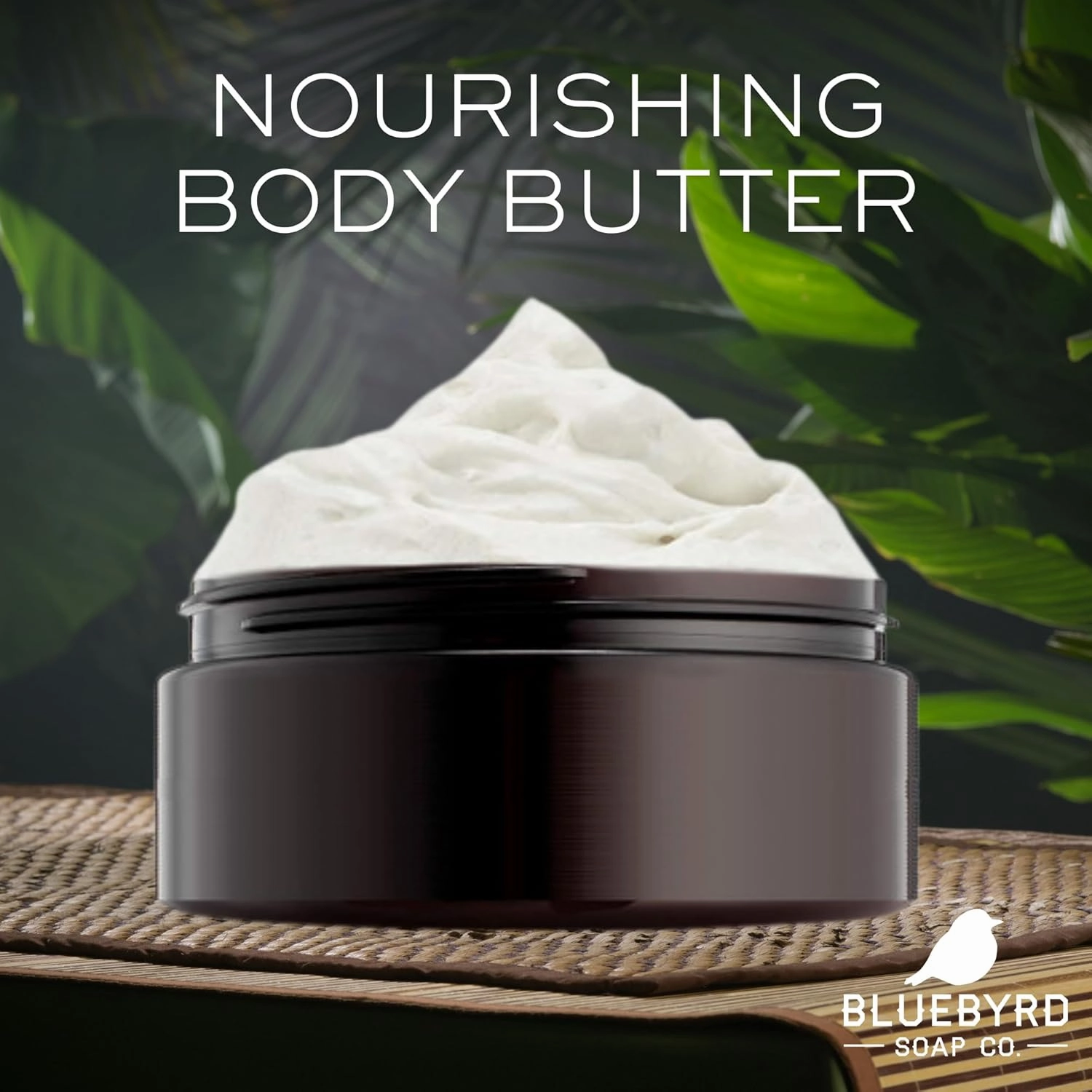 BLUEBYRD Citrus Glowwhip Body Butter | Whipped Body Cream - Indulgent Moisture for Glowing, Radiant Skin | Moisturizing 8oz Jar (Citrus Grove)