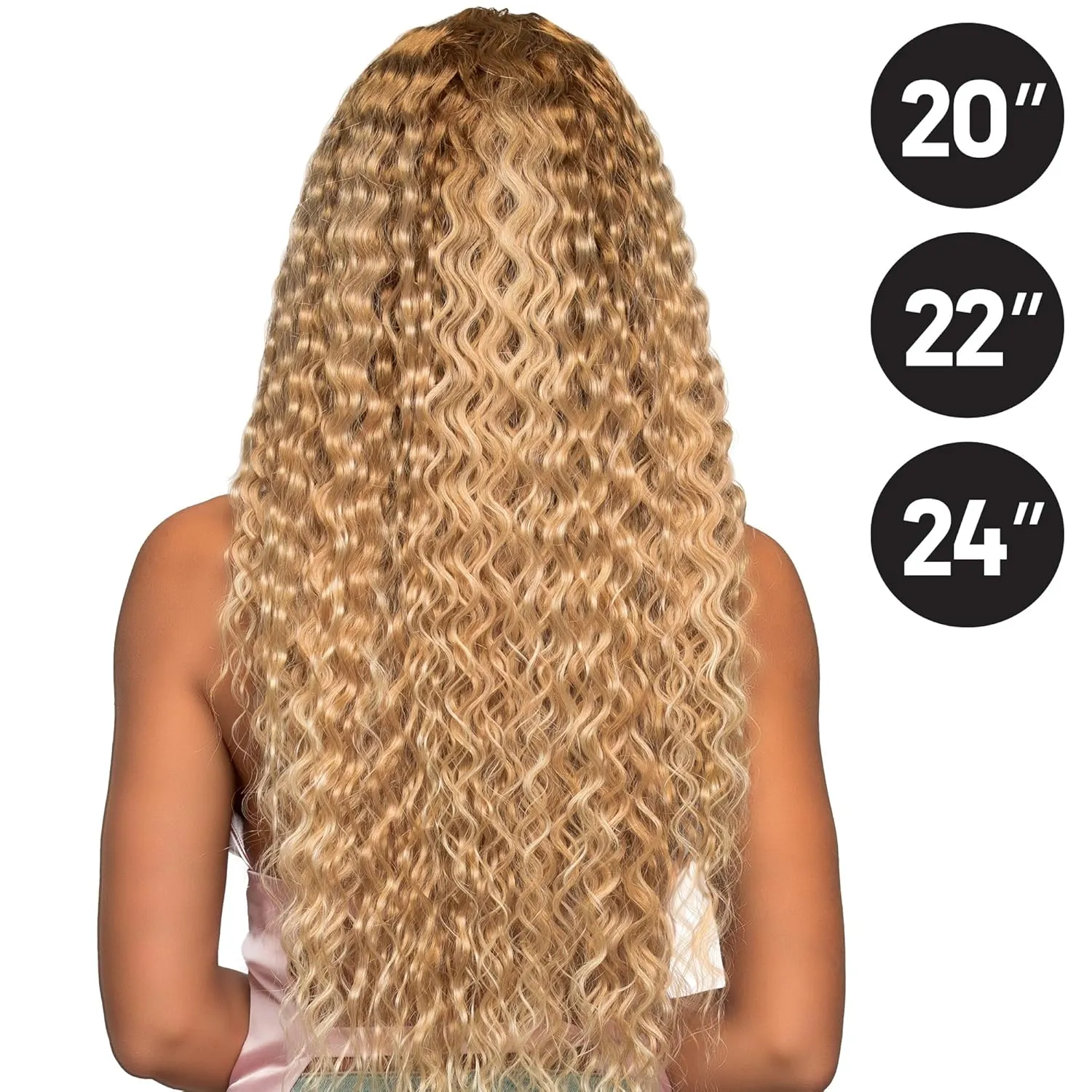 BOBBI BOSS Miss Origin CORE Synthetic Weave Multi Bundle OCEAN WAVE (20, 22, 24 inch) (1B Off Black)