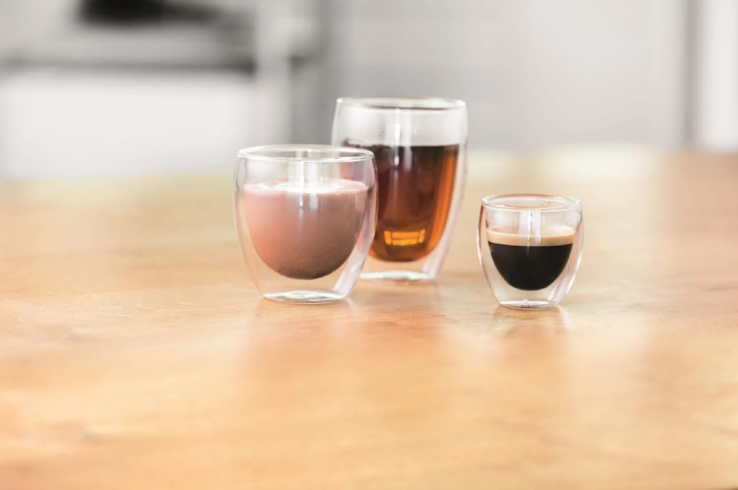 Bodum Pavina Double Wall Clear Espresso Shot Glass Extra Small 2.5 Ounce 6-Pack