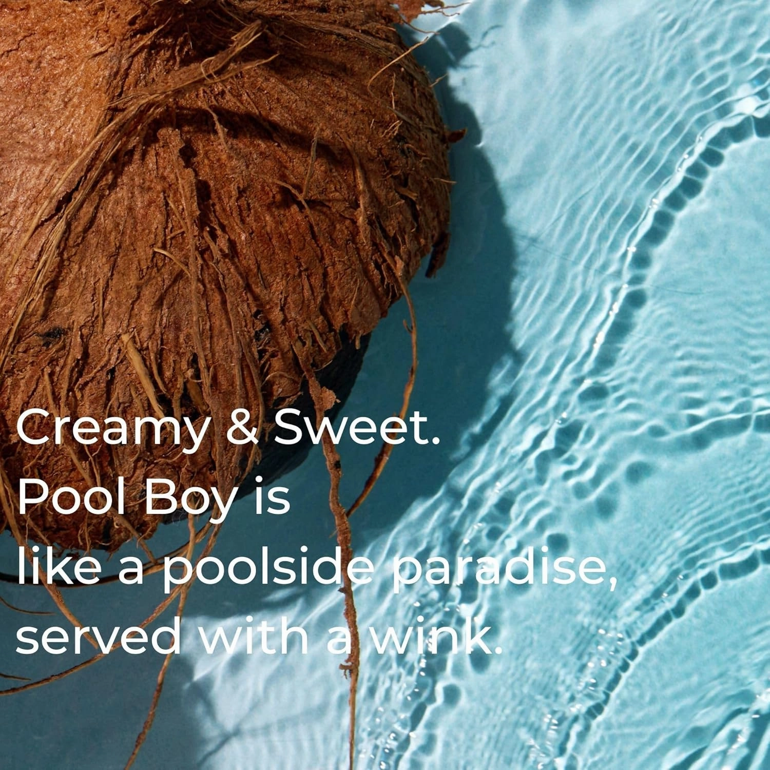 Body & Hair Shimmer Oil | Pool Boy Coconut Vanilla Scent Lightweight Oil for Luxurious Radiant Glow and Hydration for Body & Hair 3.4oz, Coconut, Praline, Sandalwood, Vanilla