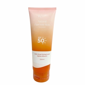 Body Lotion with SPF 50, Snail Extract & Arbutin - Bombshell Scent, 250ml /8oz