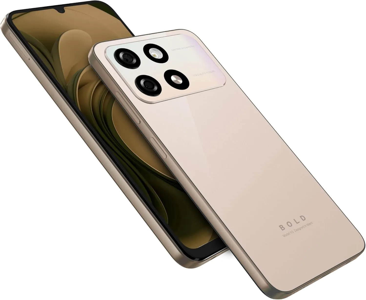 Bold K5 | 2025 | All-Day Battery | Unlocked | 6.8” HD  Infinity Display | 64GB/4GB | Dual 13MP Camera | US Version | US Warranty | (Cream)