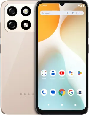 Bold K5 | 2025 | All-Day Battery | Unlocked | 6.8” HD  Infinity Display | 64GB/4GB | Dual 13MP Camera | US Version | US Warranty | (Cream)