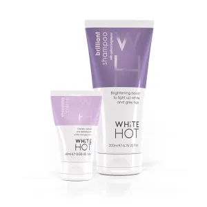 Boost & Shoosh Duo:Brilliant Shampoo & Shooshing Crème to brighten grey & white hair