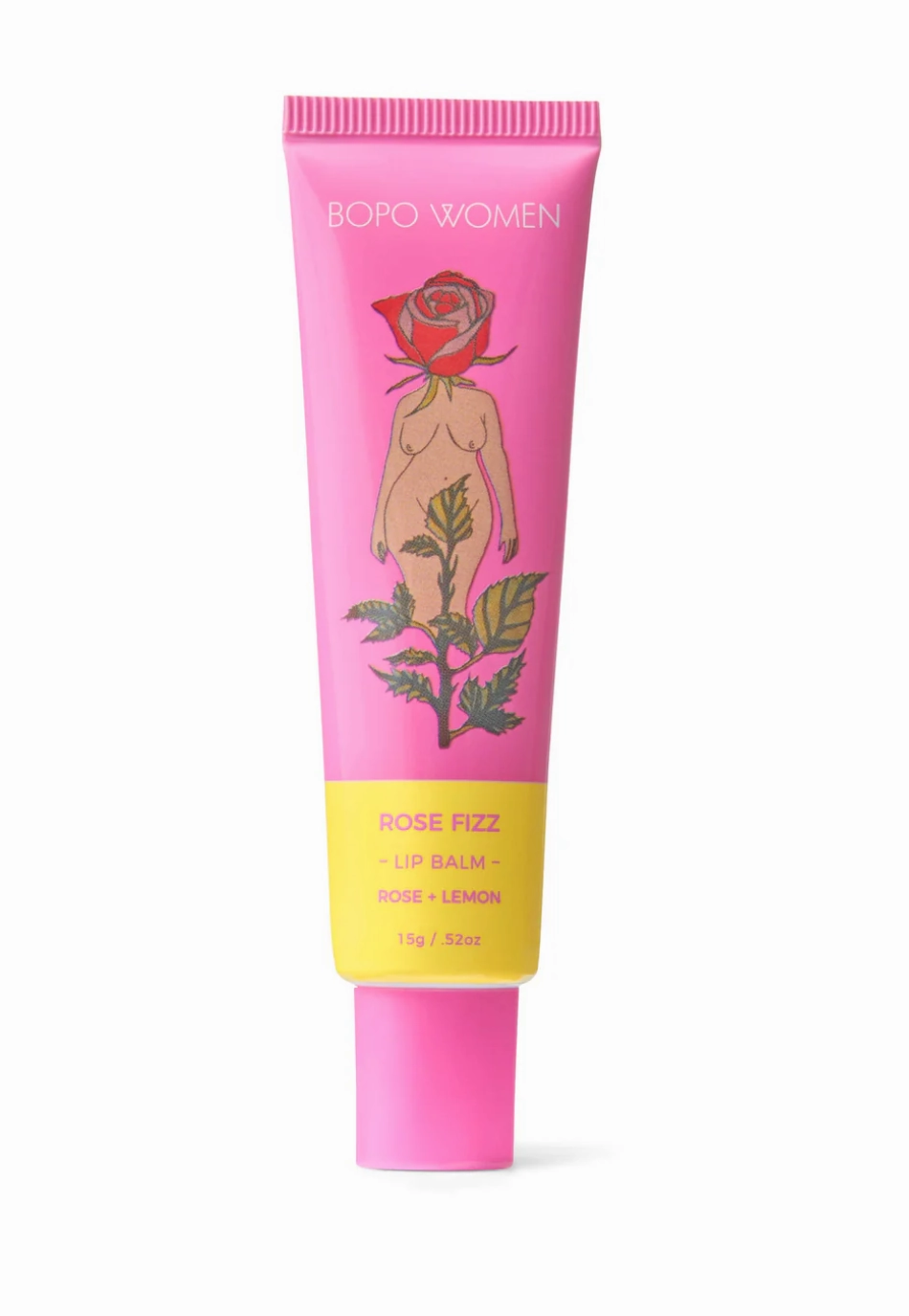 BOPO ROSE FIZZ LIP BALM