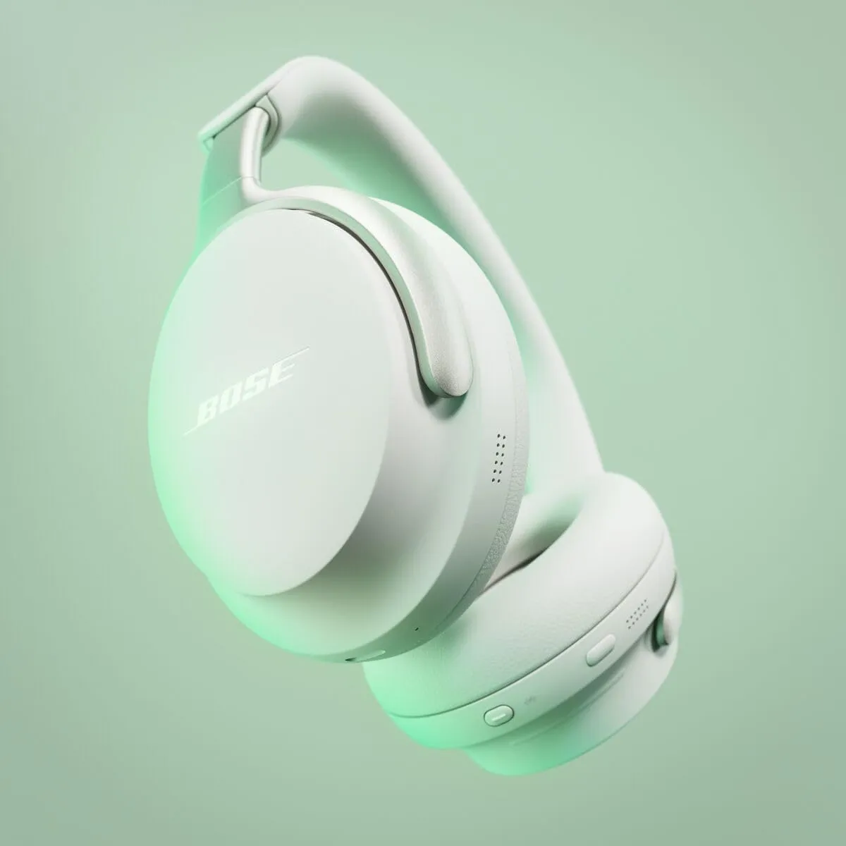 Bose QuietComfort Ultra Bluetooth Headphones, Wireless Headphones with Spatial Audio, Over Ear Noise Cancelling with Mic, Up to 24 Hours of Playtime, White Smoke