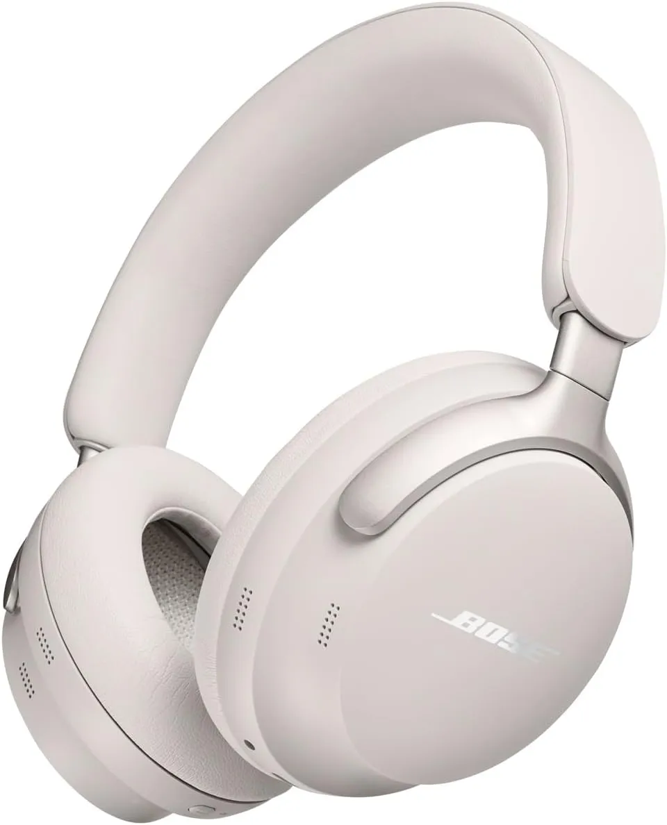Bose QuietComfort Ultra Wireless Noise Cancelling Headphones with Spatial Audio, White Smoke (Renewed Premium)