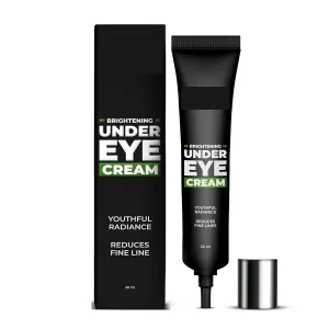 Brightening Under Eye Cream for Men | Dark Circle Remover for Men | Eyelift with Under Eye Mask | Eye Cream for Dark Circles Removal | Reduces Dark Circles, Wrinkles & Fine Lines | 20ml