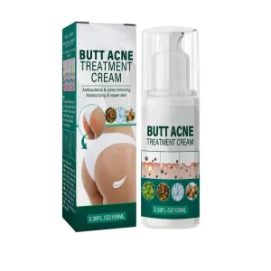Butt Acne Treatment Cream, 100ml Butt Acne Clearing Cream, Clears Acne Pimples Zits Bumps and Dark Spot for the Buttocks and Thigh Area