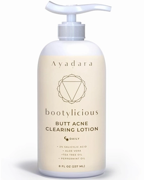 Butt Acne Clearing Lotion, 8oz Butt Acne Cream with Salicylic Acid, Smoothing Butt Cream for Acne, Butt Acne Clearing Lotion for Women, Men, Teens, Chest and Back Acne Treatment, 90-Day Supply