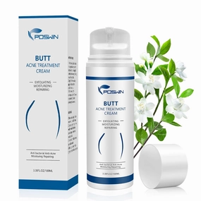 Butt Acne Clearing Treatment Cream: Acne Clearing Lotion for Butt and Back - Moisturize Cream with Salicylic Acid & Tea Tree Skin Delicate Smooth Body Care for Men Women - 100ML