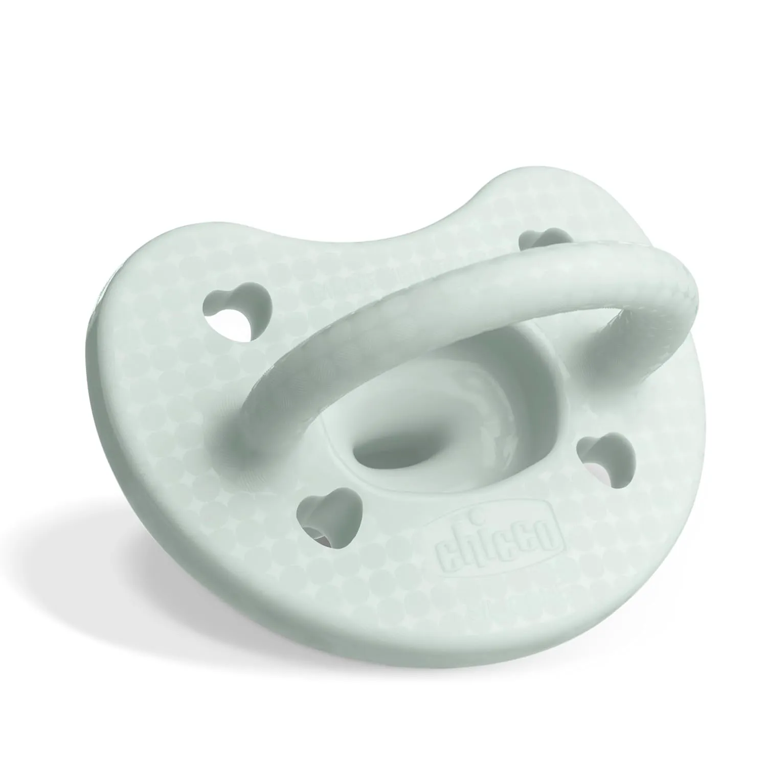 Chicco PhysioForma Luxe Silicone One Piece Pacifier for Babies Aged 0-6m | Fashion Textured Shield | BPA & Latex Free | Reusable Sterilizing Case | Multicolor, 4pk