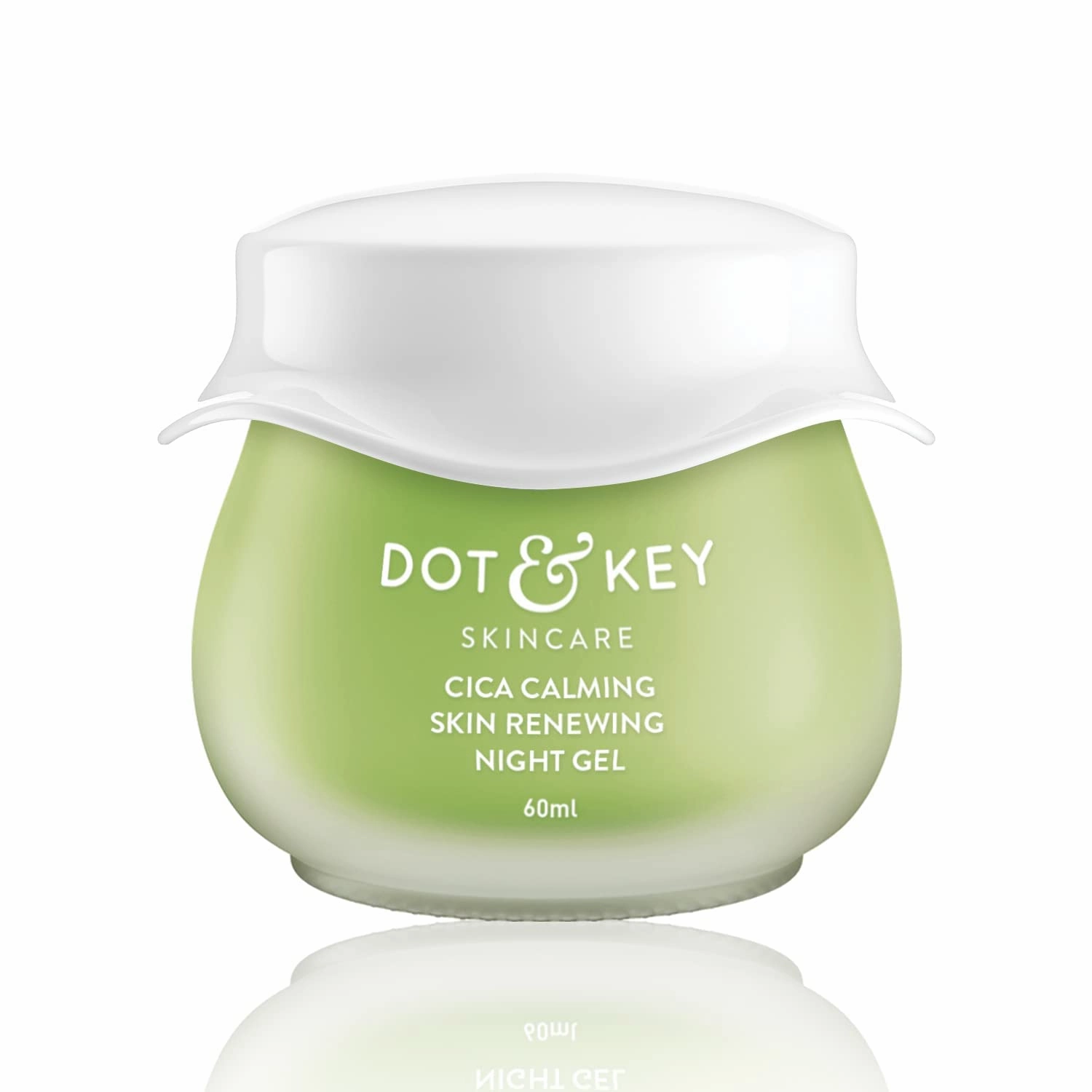 CICA Skin Renewing Night Gel | Night Cream with Niacinamide, Green Tea & Hyaluronic | For Oily, Acne Prone And Sensitive Skin | Fades Pigmentation and Dark Spots | 60ml