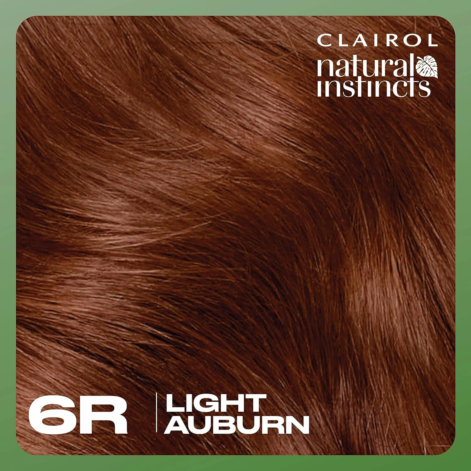 Clairol Natural Instincts Demi-Permanent Hair Dye, 6R Light Auburn Hair Color, Pack of 3