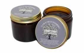 Clear and Fresh Deodorant - 100% All Natural Deodorant, Aluminum-free, Grass Fed Beef Tallow Base for Soothing All Day Odor Protection - 2 oz.