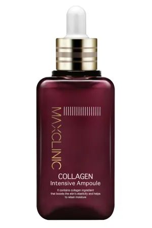 Collagen Intensive Ampoule | Firming Face Serum w/ 3 Types of Collagen | Hydrating Face Serum Ampoule Korean Skin Care | Glass Skin Ampoule (3.38 fl oz)