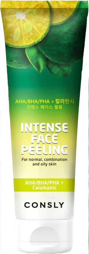 CONSLY_Intense Face Peeling Gel with Calamansi Extract, AHA, BHA, and PHA, Deep Exfoliating and Pore Cleansing Gel for Brightened Skin Tone, Fights Blackheads and Post-Acne Discoloration