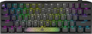 Corsair K70 PRO Mini Wireless RGB 60% (CH-9189010-NA) Mechanical Gaming Keyboard (Fastest Sub-1ms Wireless, Swappable Cherry MX Red Keyswitches) QWERTY, NA Layout - Black (Renewed)
