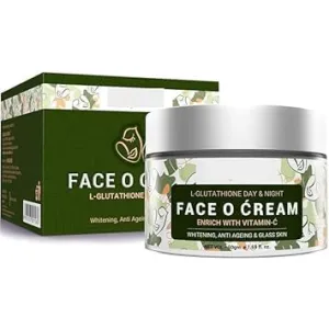 Cream for Day-Night Skin Whitening, Anti-Ageing and Glass Skin, Enrich with Vitamin C-50 gm (50 gm)