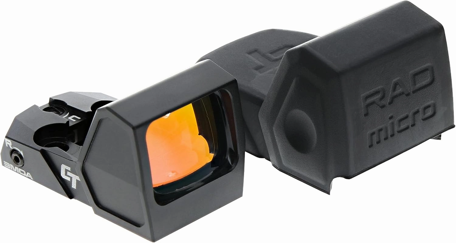 Crimson Trace RAD Micro Compact Open Reflex Pistol Sight with Integrated Co-Witness for Compact and Subcompact Handguns, Defensive Shooting and Competition
