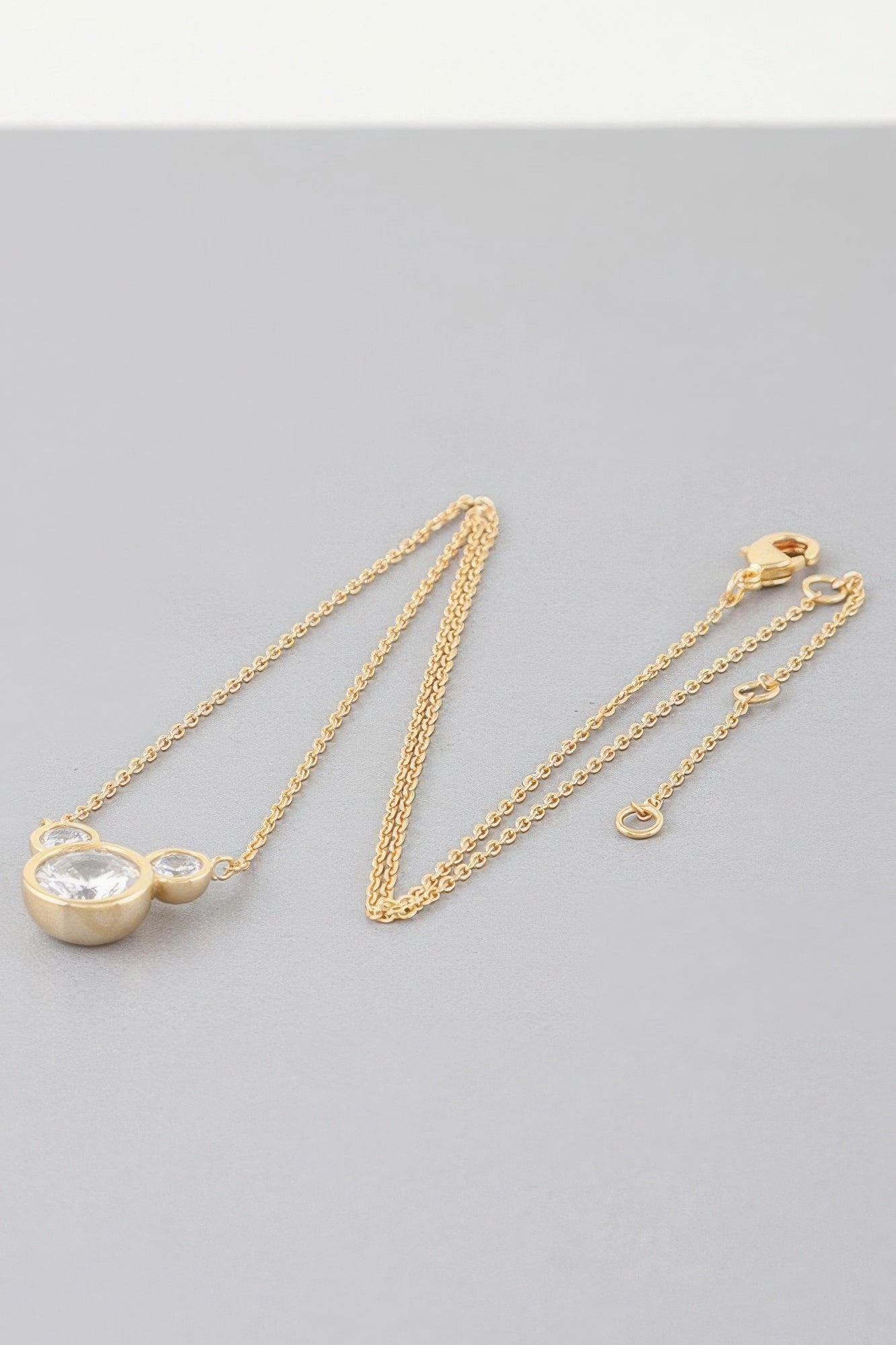 Crystal Mickey Chain Necklace