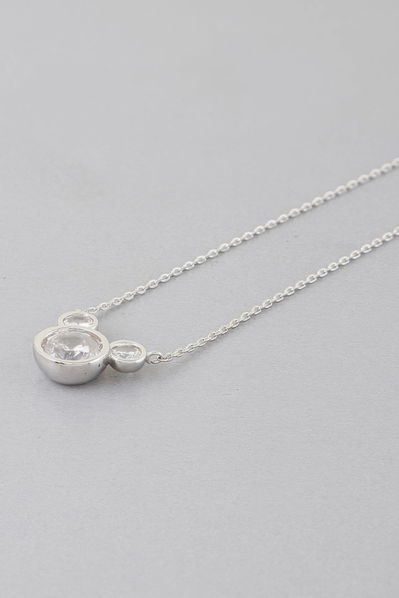 Crystal Mickey Chain Necklace