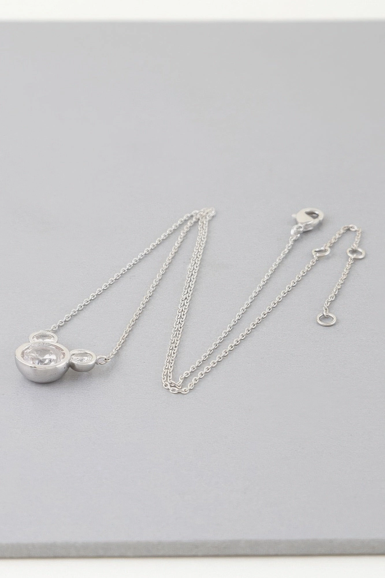 Crystal Mickey Chain Necklace