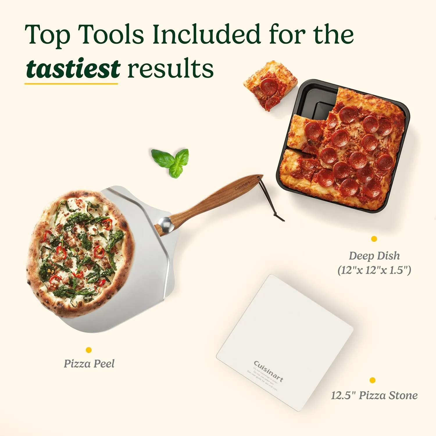 Cuisinart Indoor Pizza Oven – Bake 12” Pizzas in Minutes – Portable Countertop Pizza Oven – Pomodoro Red Stainless Steel - CPZ-120R