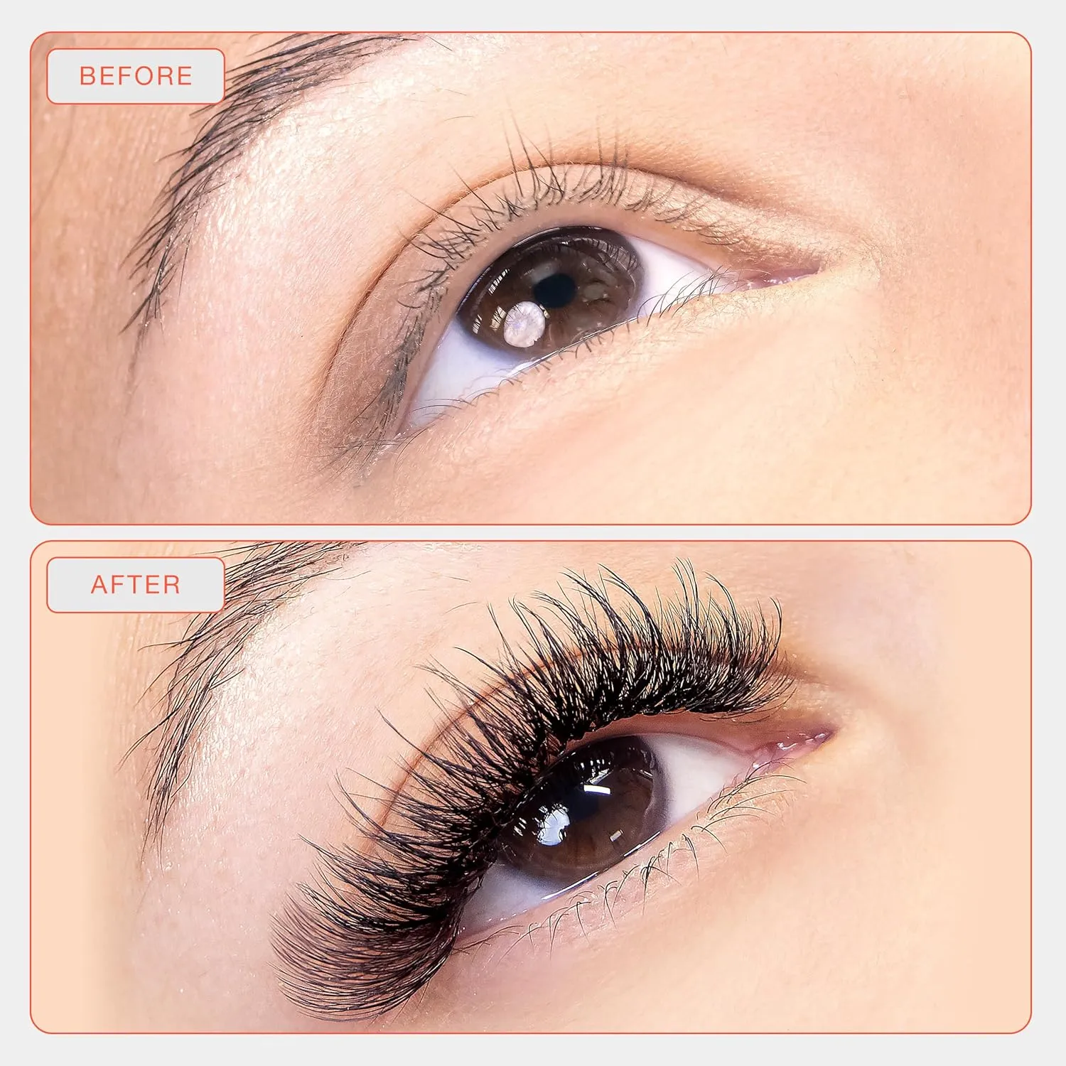 Curacoro LashFolio Double Spike Promade Fans, Handmade Volume Eyelashes, 5D To 10D, C CC D Curl, 0.03~0.07mm, 8-13mm Mix Length, Professional Long-Lasting Promade Lash Fans (7D-0.05 D 8-13mm)