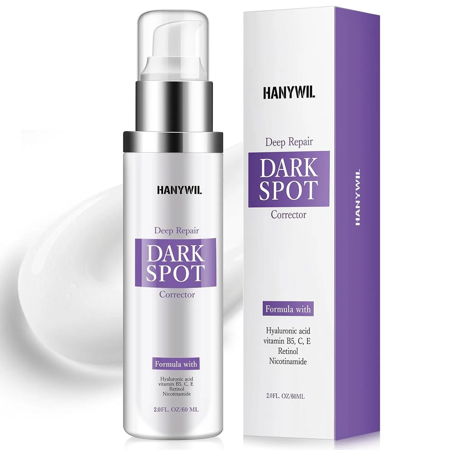 Dark Spot Corrector for Face & Body,Rapid Tone Repair Cream with Hyperpigmentation Treatment,Sun Spot, Age Spot & Melasma Remover,Dermatologist-Tested Brightening Retinol Serum (1.7 Fl Oz)
