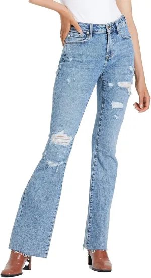 DEAR JOHN Jaxtyn Women's Bootcut Jeans Mid-Rise Midwaisted Full Inseam Comfort Stretch Denim fit