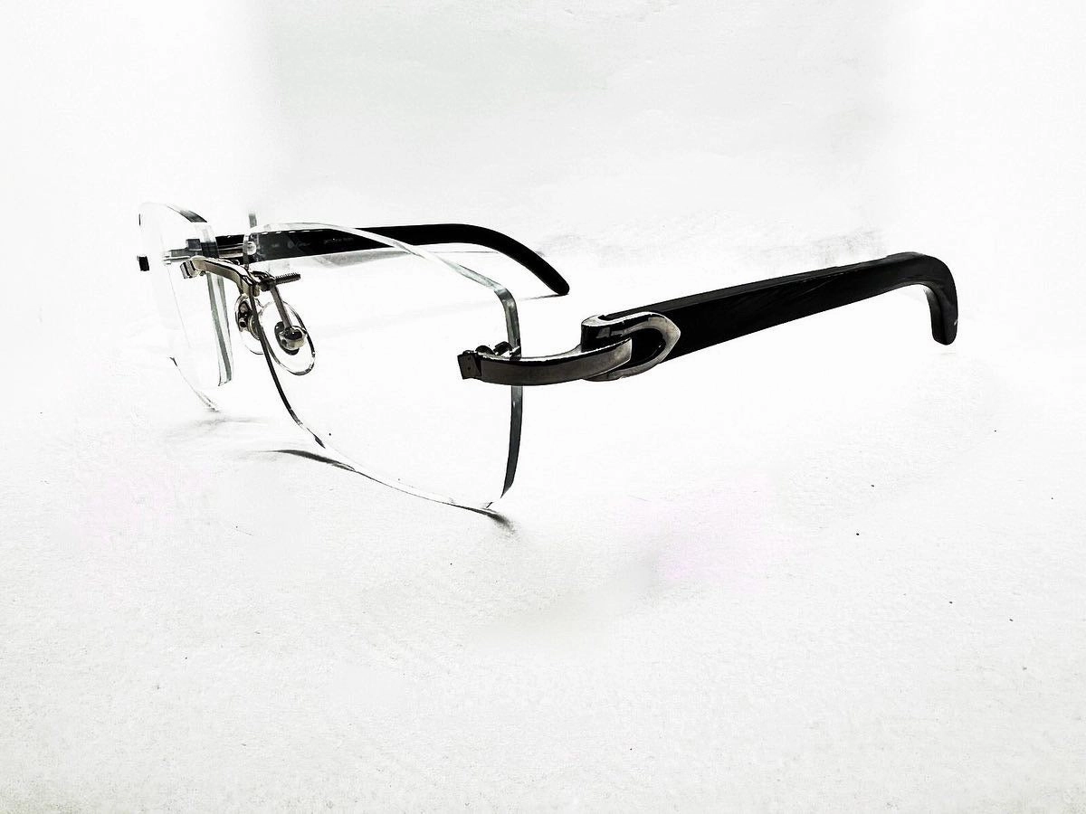 Decor C Black & Silver Buffs 56 Eyeglasses