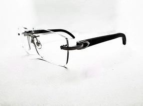 Decor C Black & Silver Buffs 56 Eyeglasses