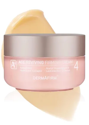 Dermafirm Age Reviving Firming Cream Facial Moisturizer A4 | Hydrating Face Moisturizer for Pore Firming & Skin Elasticity w/Collagen, Astasome & Peptide | No Animal Trials No Paraben 1.69 fl oz