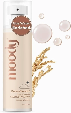 DermaSoothe Brighening Face Mist & Essence Toner with Rice & Ceramides |Strenghten Skin Barrier | for Clear, Glass Korean Skin, Bright & Hydrated Skin | Alcohol-Free Toner |100% Vegan | 110ml