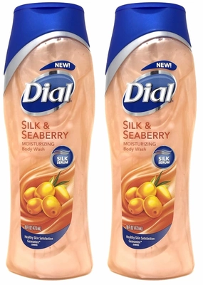 Dial Moisture Rich Body Wash, Omega Packed Sea Berries, 16 Ounce, (Pack of 2)