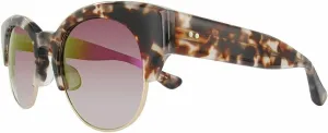 Dita 22026-C-CMT-GLD-51-AF LIBERTY Sunglasses Cream Tortoise-12K gold w/D. Grey to Clear-Violet Flash-AR 51mm