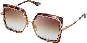 Dita DTS503-58-02-Z - Narcissus Sunglasses Cream Tortoise - Rose Gold w/Dark Brown to Clear - AR 58mm