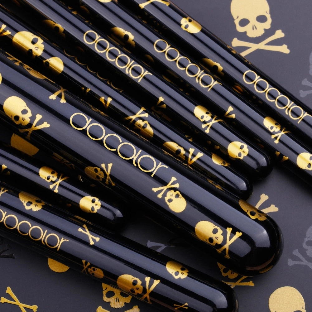 Docolor Goth Makeup Brush Set 12Pcs Professional Makeup Brushes