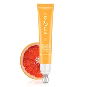 Dot and Key Vitamin C   E Super Bright Under Eye Cream, Fades Dark Circles & Pigmentatio, Boosts Collages & Skin Firmness, For Glowing Even Toned Skin, 20ml