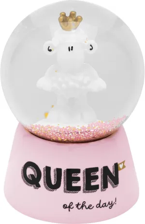 Dream Globe with Queen Motif Print, Snow Globe for Shaking, Height 6.5 cm, Polyresin, Gift for Her, Girlfriend, Sister, Colleague, 48852