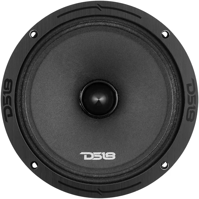 DS18 PRO-ZXI8.4BM 8 Inches Car Audio Mid-Range Loudspeaker with Bullet 700 Watts 4-Ohm (1 Speaker)