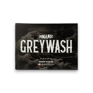 Dynamic Color Co - Greywash Set, Premade Tattoo Greywash, Includes 4 Shades Plus Mixing Solution, 5 Bottle Set, Made in USA, Sterile, Hospital Grade Water, Vegan (1 Ounce Bottles)