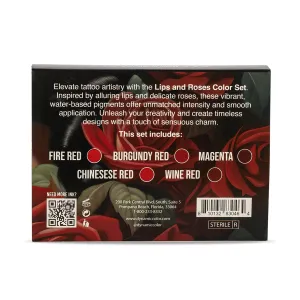 Dynamic Color Co Ink Set - Lips and Roses 1oz Color Set