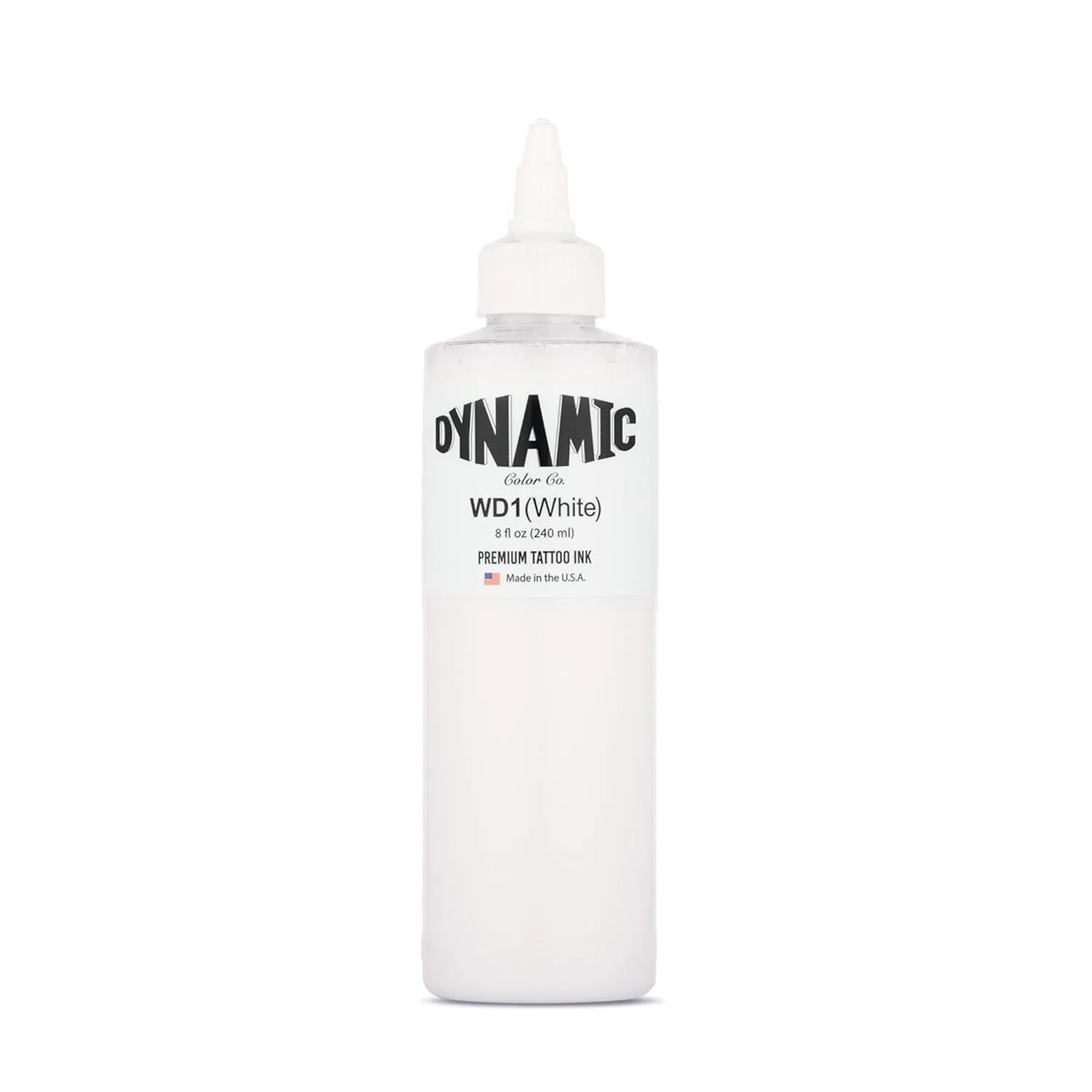 Dynamic Color Co- White Tattoo Ink, Made in USA, Sterilized, Since 1990, Vegan, Premium Quality Pigment for Vivid and Long-lasting Results