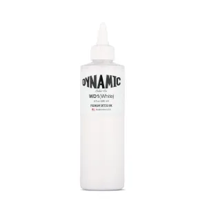 Dynamic Color Co- White Tattoo Ink, Made in USA, Sterilized, Since 1990, Vegan, Premium Quality Pigment for Vivid and Long-lasting Results