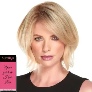 EasiPart HD XL 8" Length Topper Color FS24/102S12 Laguna Blonde- Easihair Hairpieces Heat Friendly Synthetic Clip In 1 Piece Monofilament 3” x 5.75” Base Cover Thinning Bundle MaxWigs Hairloss Booklet