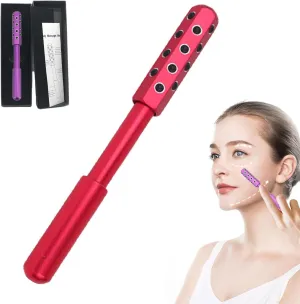 Elarique Glow Sculpting - Beauty Roller Uplift Facial Massaging Beauty Tool Facelift Pro Roller Facial Massage Tool for Lifting and Skin Care for Skincare (Red)