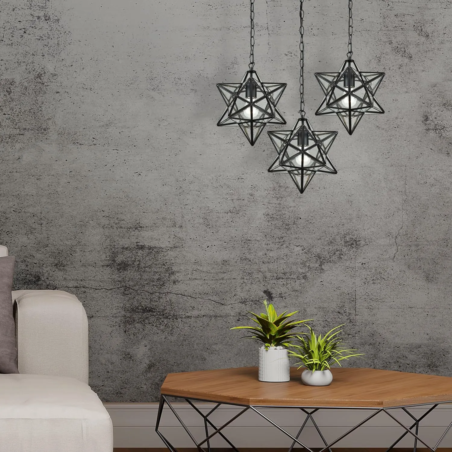 Elk Home Star Mini Pendant - 12-inch Wide, 1 Light Moravian Star in Oil Rubbed Bronze Finish with Clear Glass, Traditional Luxe/Glam Style for Entryway, Home or Indoor Industrial Lighting Decor